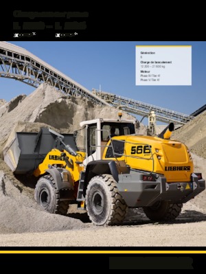 Gumikerekes homlokrakodók Liebherr L 580 XPower