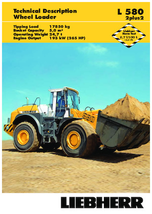 Gumikerekes homlokrakodók Liebherr L 580 2+2