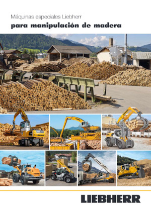 Gumikerekes homlokrakodók Liebherr L 580 LogHandler XPower