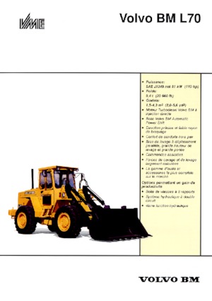 Gumikerekes homlokrakodók Volvo L 70