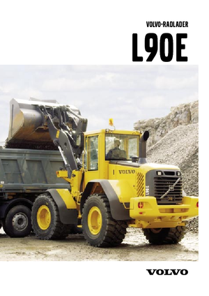 Gumikerekes homlokrakodók Volvo L 90 E