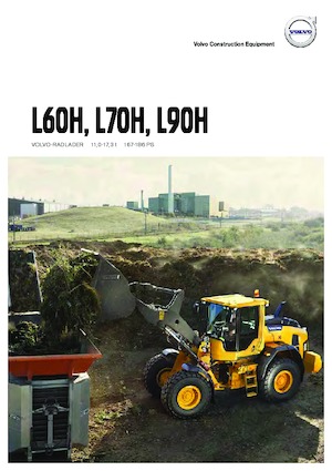 Gumikerekes homlokrakodók Volvo L90H