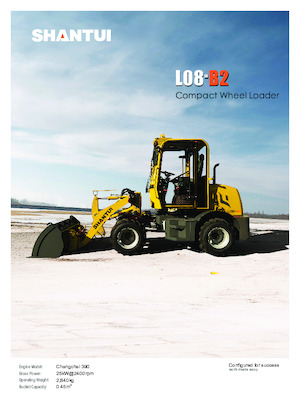 Gumikerekes homlokrakodók Shantui L08-B2 