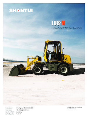 Gumikerekes homlokrakodók Shantui L08-M 