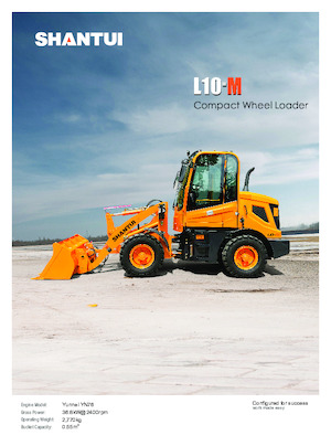 Gumikerekes homlokrakodók Shantui L10-M 