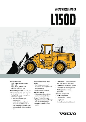 Gumikerekes homlokrakodók Volvo L150DLB