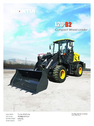 Gumikerekes homlokrakodók Shantui L20-B2 