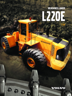 Gumikerekes homlokrakodók Volvo L220E