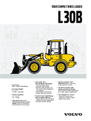 Gumikerekes homlokrakodók Volvo L30B