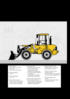 Gumikerekes homlokrakodók Volvo L32B