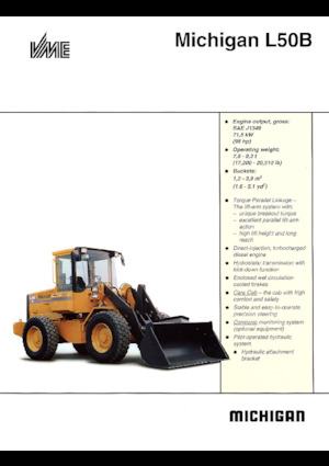 Gumikerekes homlokrakodók Michigan L50B