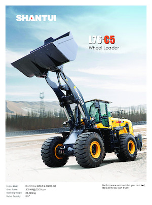 Gumikerekes homlokrakodók Shantui L76-C5 