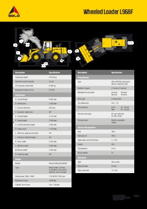 Gumikerekes homlokrakodók SDLG L968F