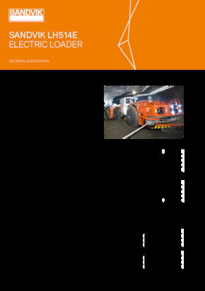 Elektromos gumikerekes rakodók Sandvik LH514E