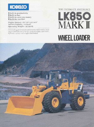 Gumikerekes homlokrakodók Kobelco LK850