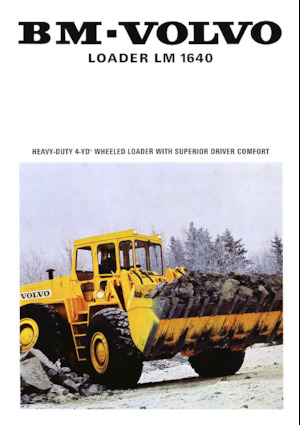 Gumikerekes homlokrakodók Volvo LM1640