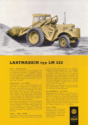 Gumikerekes homlokrakodók Volvo LM222