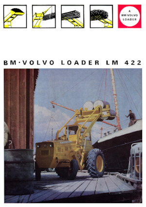 Gumikerekes homlokrakodók Volvo LM422