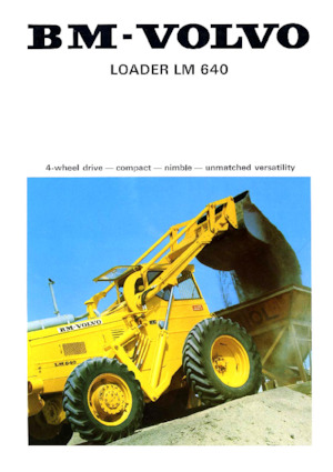 Gumikerekes homlokrakodók Volvo LM640
