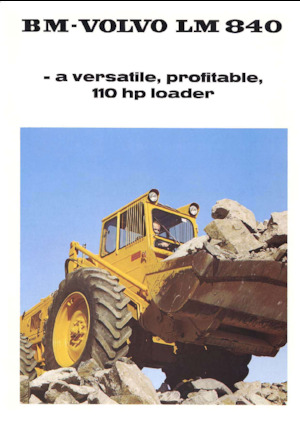 Gumikerekes homlokrakodók Volvo LM840