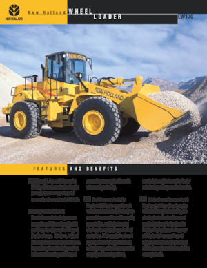 Gumikerekes homlokrakodók New Holland LW270