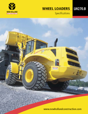 Gumikerekes homlokrakodók New Holland LW270 B