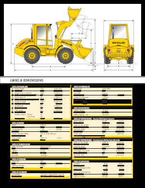 Gumikerekes homlokrakodók New Holland LW50 B