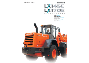 Gumikerekes homlokrakodók Hitachi LX 145 E