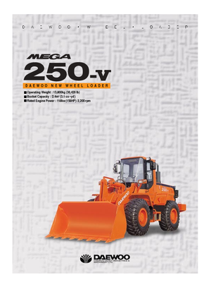 Gumikerekes homlokrakodók Doosan Mega 250 V