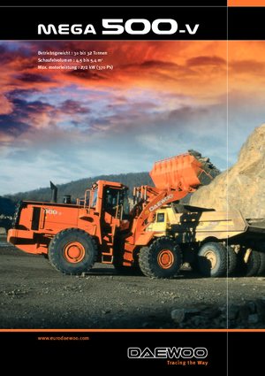 Gumikerekes homlokrakodók Doosan Mega 500 V