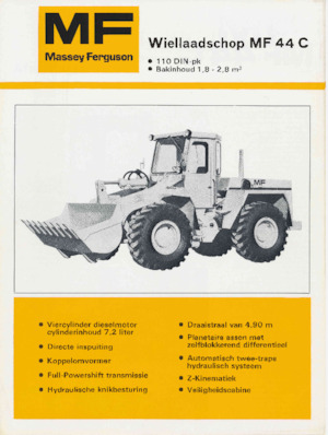 Gumikerekes homlokrakodók Massey Ferguson MF 44C