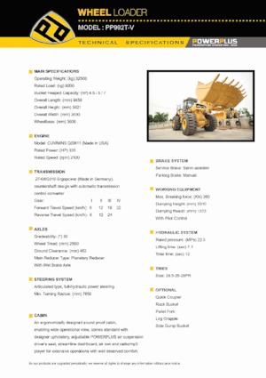 Gumikerekes homlokrakodók PowerPlus PP992T-V 