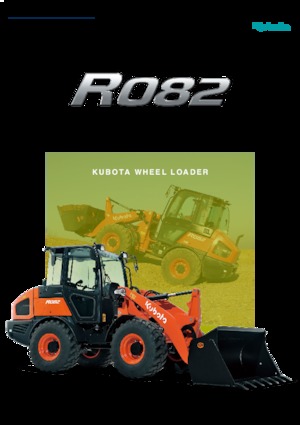 Gumikerekes homlokrakodók Kubota R 082
