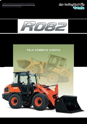 Gumikerekes homlokrakodók Kubota R 082