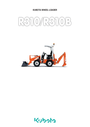 Gumikerekes homlokrakodók Kubota R310 B