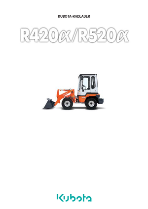 Gumikerekes homlokrakodók Kubota R420α