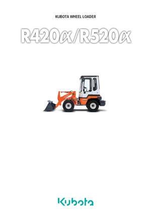 Gumikerekes homlokrakodók Kubota R520α