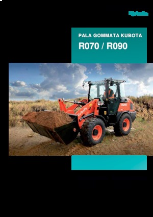 Gumikerekes homlokrakodók Kubota R090
