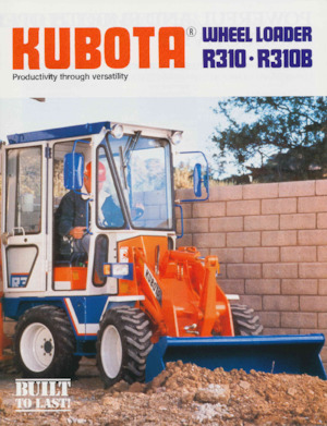 Gumikerekes homlokrakodók Kubota R310B
