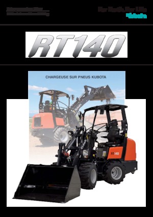 Gumikerekes homlokrakodók Kubota RT140