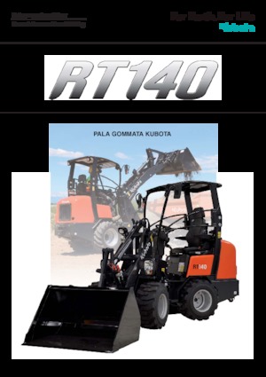 Gumikerekes homlokrakodók Kubota RT140