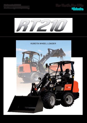 Gumikerekes homlokrakodók Kubota RT210
