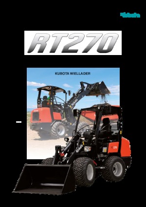 Gumikerekes homlokrakodók Kubota RT270