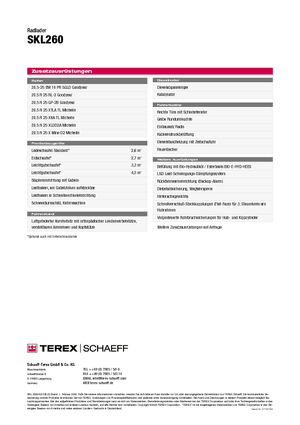 Gumikerekes homlokrakodók Terex-Schaeff SKL 260