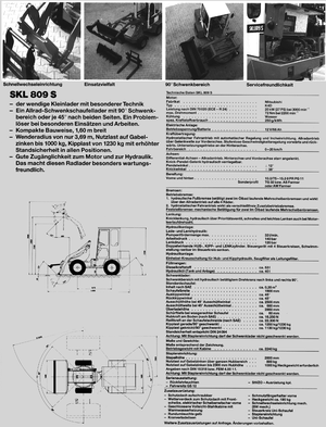 Gumikerekes homlokrakodók Terex-Schaeff SKL 809 S