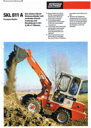 Gumikerekes homlokrakodók Terex-Schaeff SKL 811 A