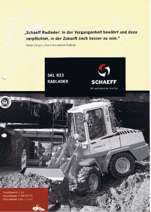 Gumikerekes homlokrakodók Terex-Schaeff SKL 823