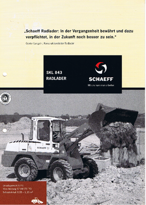 Gumikerekes homlokrakodók Terex-Schaeff SKL 843