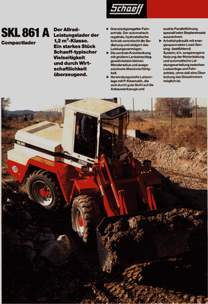 Gumikerekes homlokrakodók Terex-Schaeff SKL 861 A