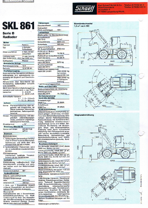 Gumikerekes homlokrakodók Terex-Schaeff SKL 861 B